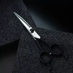 Nůžky JARGEM BLACK zahnuté 5,5" 2