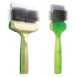 Kartáč pro psy ActiVet DUO SilCoater 2v1 zeleno/zlatý