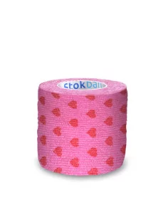 Bandáž elastická HEARTS PINK 5cm/4,5m