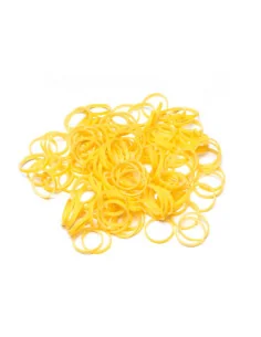 Latexové gumičky HPP na top knot 0,8cm/100ks žluté