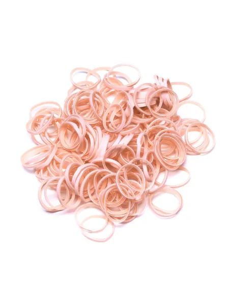 Latexové gumičky HPP na top knot 0,9cm/100ks růžové