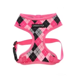 Postroj pro psy URBAN PUP Argyle Pink