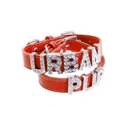 Obojek pro psy URBAN PUP Personalised červený