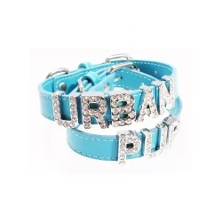 Obojek pro psy URBAN PUP Personalised modrý