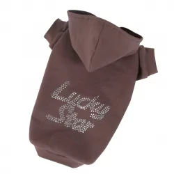 Mikina pro psy LUCKY STAR hnědá