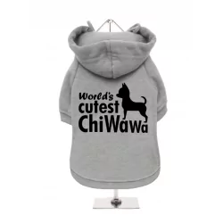 Mikina pro psy URBAN PUP Cutest ChiWaWa černý nápis