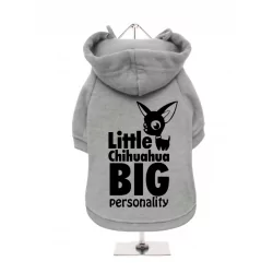 Mikina pro psy URBAN PUP Little Chihuahua černý nápis