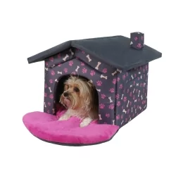 Bouda pro psy COMFORT fuchsiová 2