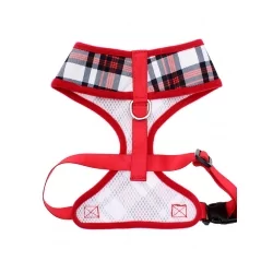 Postroj pro psy URBAN PUP Red&White Plaid 2