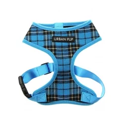 Postroj pro psy URBAN PUP Blue Tartan