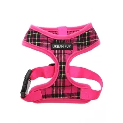 Postroj pro psy URBAN PUP Pink Tartan