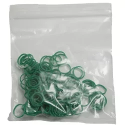 Latexové gumičky HPP na top knot 0,8cm/100ks zelené