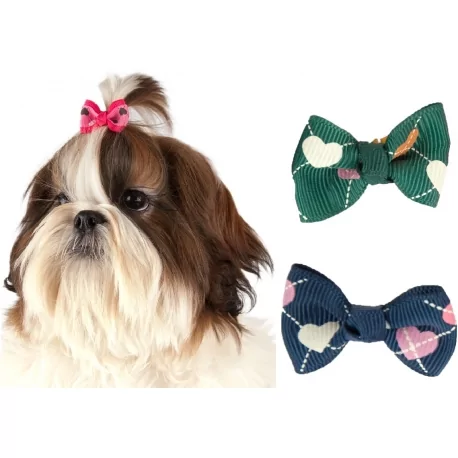 Mašle s gumičkou pro psy SHOW TECH ARGYLE BOWS