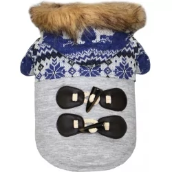 Mikina zateplená pro psy DOBAZ WINTER BLUE