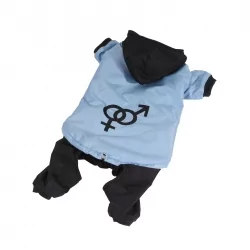 Kombinéza zateplená pro psy OLALA COLOR odepínatelné nohavice 2