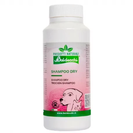 Suchý pudrový šampon pro psy BALDECCHI 100g