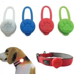 LED přívěsek na obojek silikonový KERBL modrý 2