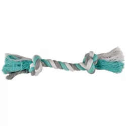 Bavlněný uzel pro psy FLAMINGO mint 30cm