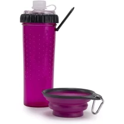 Láhev pro psy DEXAS DUO - růžová 2