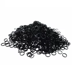 Latexové gumičky HPP na top knot 0,8cm/100ks černé