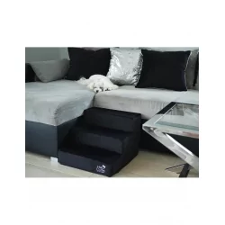 Schody pro psy GLAMOUR černé 2