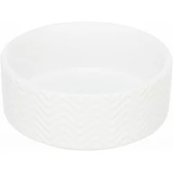 Keramická miska pro psy LUXURY WHITE bílá