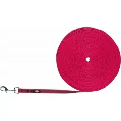 Stopovací vodítko pogumované pro psy PINK 15m
